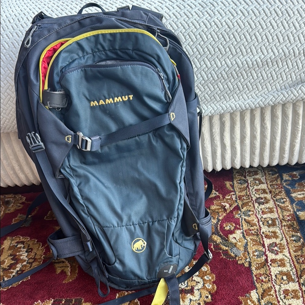 Mammut Blue and Yellow Backpack Durable Everyday Essential